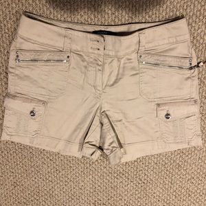 Tan colored shorts